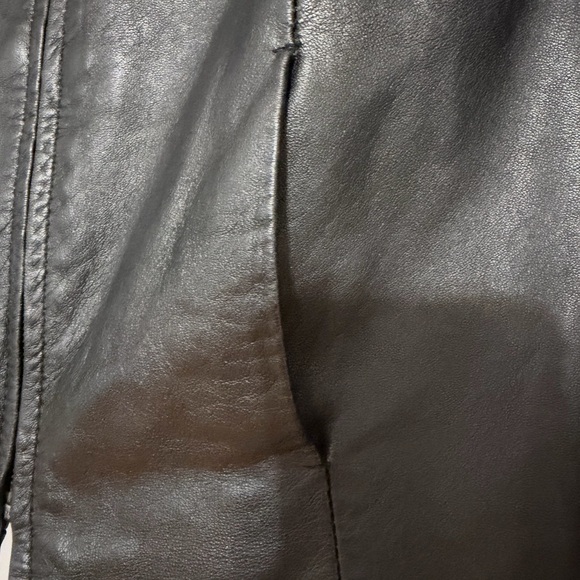 Style & Co. Genuine Leather Jacket – Black - Picture 7 of 12
